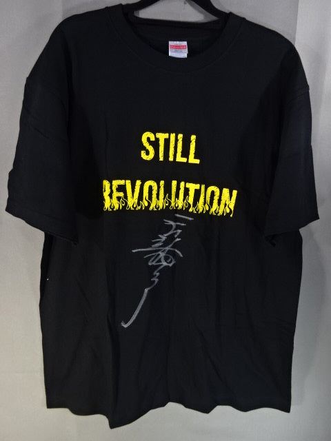 【天龍源一郎 直筆サイン入り】天龍プロジェクト STILL REVOLUTION Tシャ