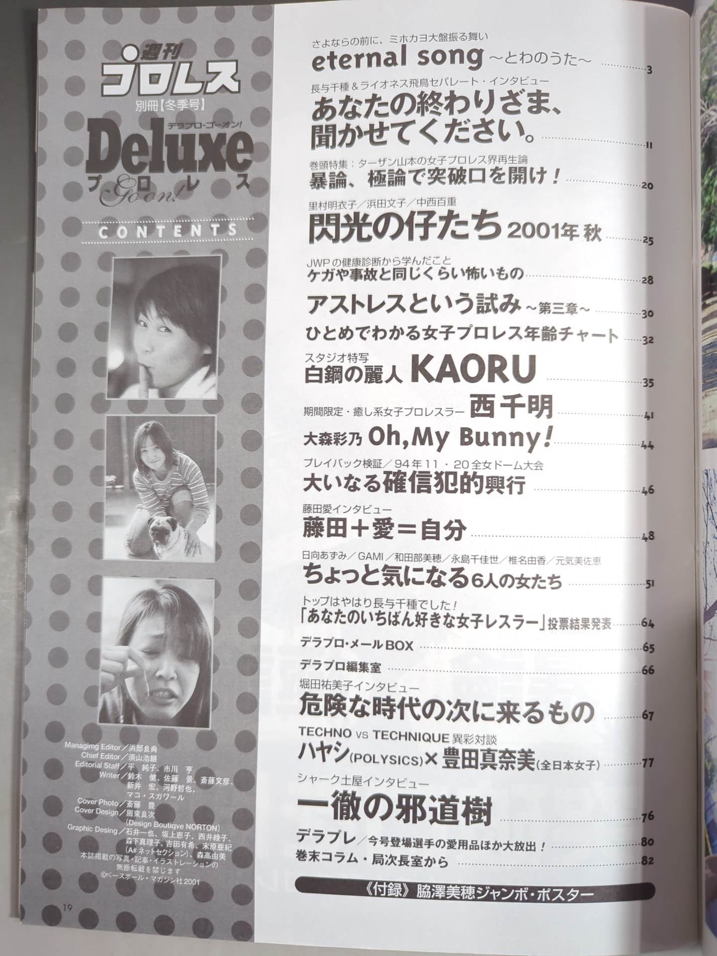Deluxe Pro Wrestling 32 Weekly Pro Wrestling  Separate Volume [Winter Issue]