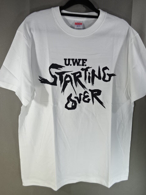 U.W.F. STARTING OVER Tシャツ①(復刻版 / ホワイト)