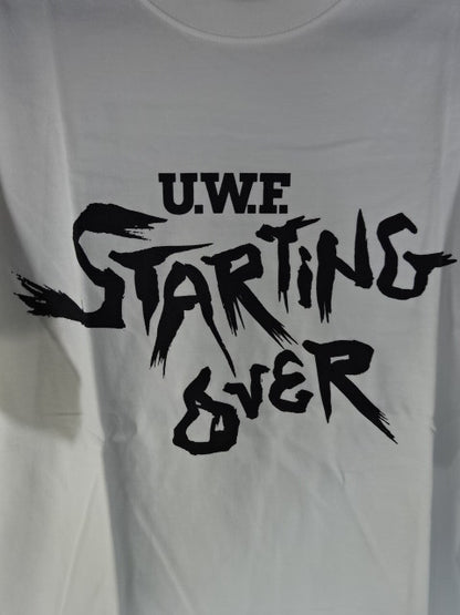 U.W.F. STARTING OVER Tシャツ①(復刻版 / ホワイト)