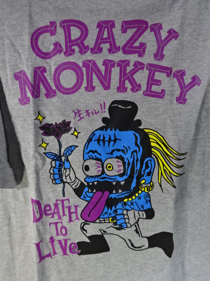 葛西純 DEATH TO LIVE！～生キル！～ Tシャツ①(グレー)