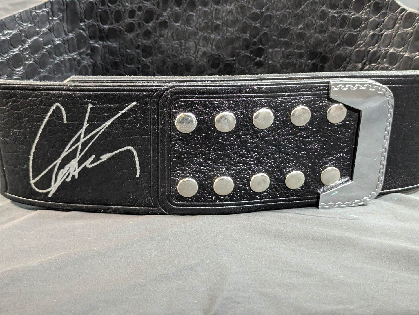 ★ Great Muta hand signed autograph !! ★ NWA World TV Championship Belt