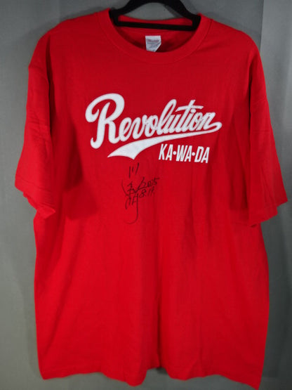 【直筆サイン入り】川田利明 Revolution KA・WA・DA Tシャツ