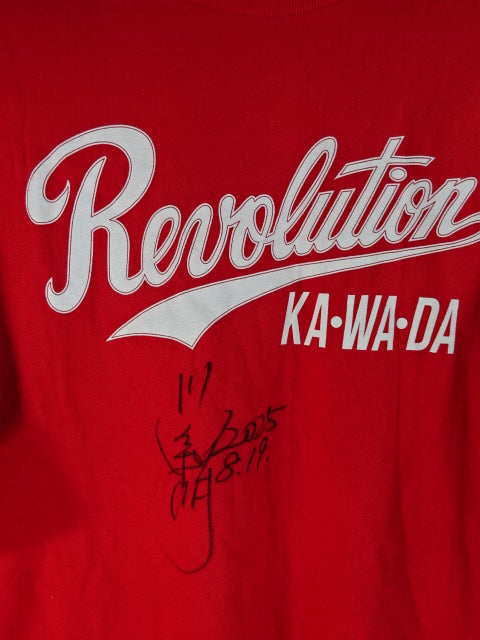 【直筆サイン入り】川田利明 Revolution KA・WA・DA Tシャツ