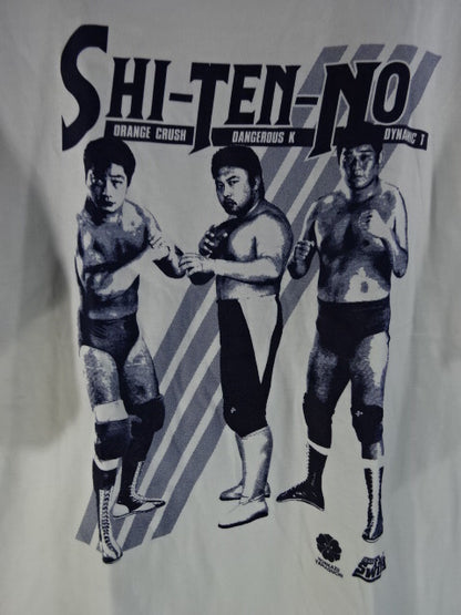 小橋建太＆川田利明＆田上明 栄光の四天王 イベントTシャツ①(ホワイト)