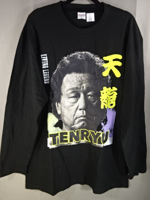 天龍源一郎 TENRYU ピクチャー ロングスリーブTシャツ