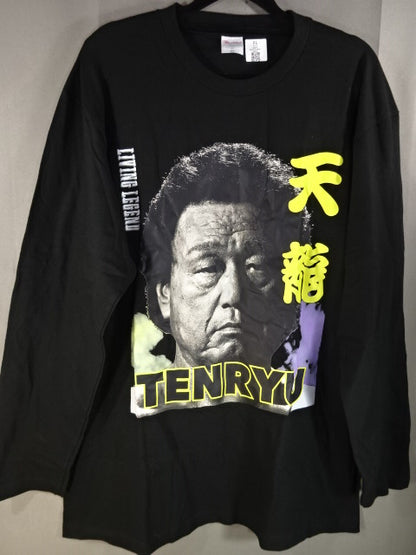 天龍源一郎 TENRYU ピクチャー ロングスリーブTシャツ