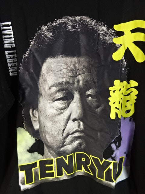 天龍源一郎 TENRYU ピクチャー ロングスリーブTシャツ