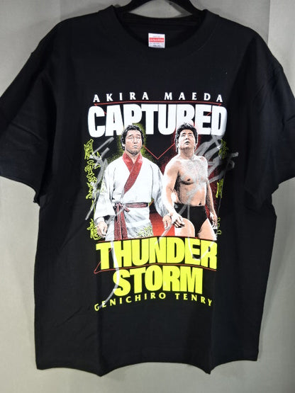 【直筆Wサイン入り】前田日明×天龍源一郎 コラボTシャツ