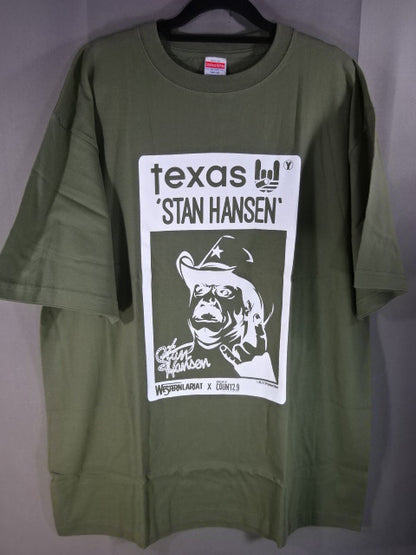 スタンハンセン×COUNTt2.9 Tシャツ①(カーキ)