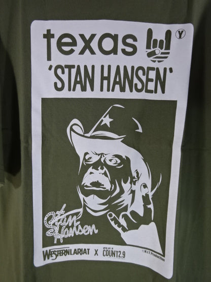 スタンハンセン×COUNTt2.9 Tシャツ①(カーキ)