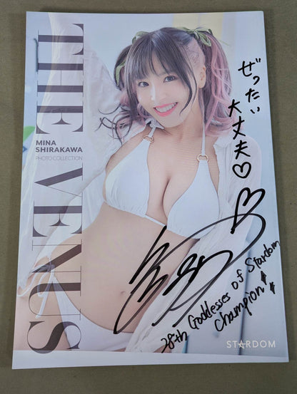 【hand signed autograph】 Mina Shirakawa Photo gallery THE VENUS