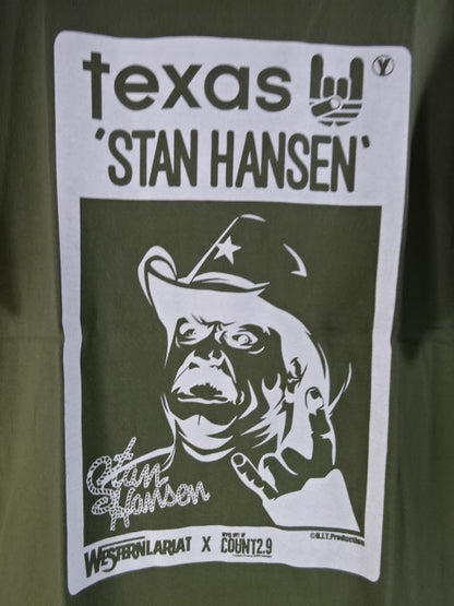 スタンハンセン×COUNTt2.9 Tシャツ①(カーキ)