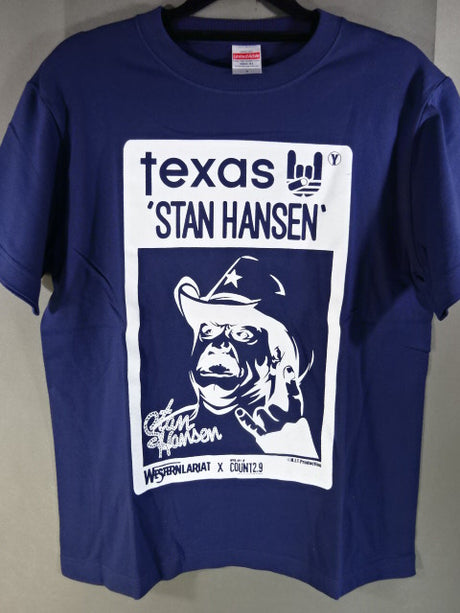 スタンハンセン×COUNTt2.9 Tシャツ②(ネイビー)