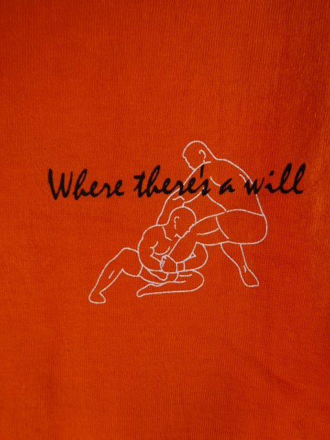 桜庭和志 Where there’s a will Tシャツ④(オレンジ)
