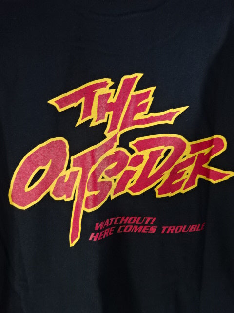 【直筆サイン入り】前田日明 THE OUTSIDER Tシャツ①(ブラック)