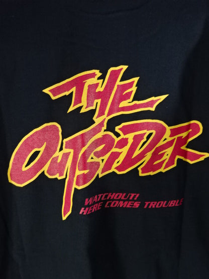 【直筆サイン入り】前田日明 THE OUTSIDER Tシャツ①(ブラック)