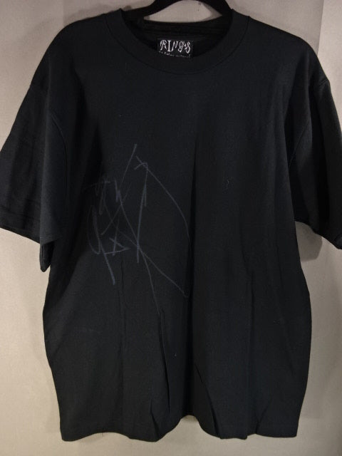 【直筆サイン入り】前田日明 THE OUTSIDER Tシャツ①(ブラック)