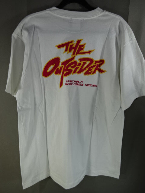 【直筆サイン入り】前田日明 THE OUTSIDER Tシャツ②(ホワイト)
