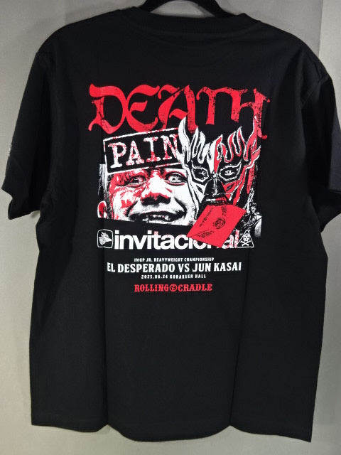 葛西純×エル・デスペラード  “DEATH PAIN”I’m so glad I met you TEE Tシャツ