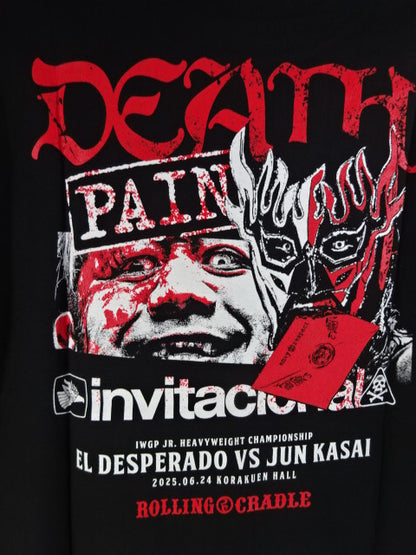 葛西純×エル・デスペラード  “DEATH PAIN”I’m so glad I met you TEE Tシャツ