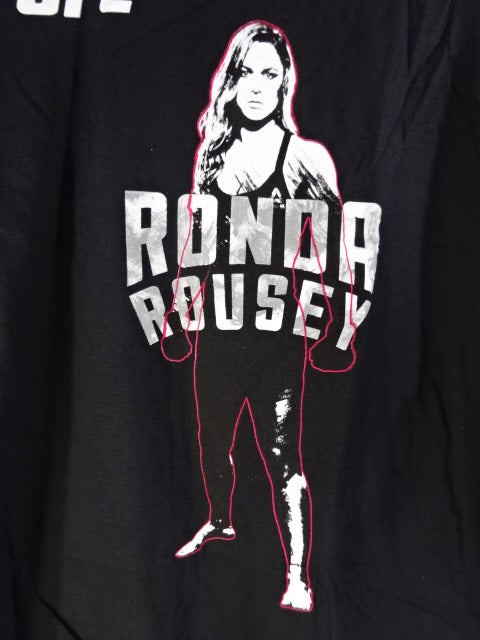 ロンダ・ラウジー ピクチャーTシャツ①(UFC / ブラック)