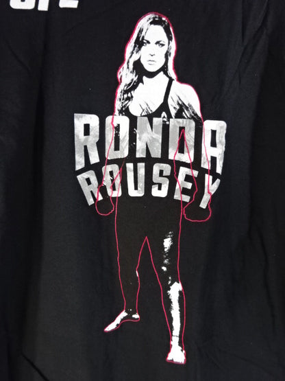 ロンダ・ラウジー ピクチャーTシャツ①(UFC / ブラック)