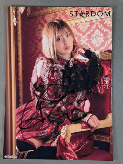 ひめか 直筆サイン入り スターダムポートレート(Q-3)