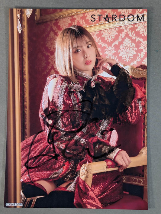 ひめか 直筆サイン入り スターダムポートレート(Q-3)