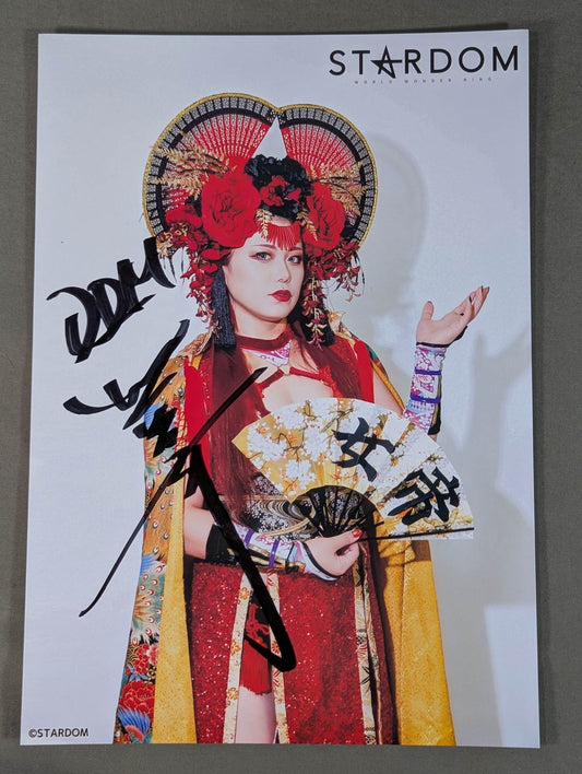 舞華 直筆サイン入り スターダムポートレート(Q-9)