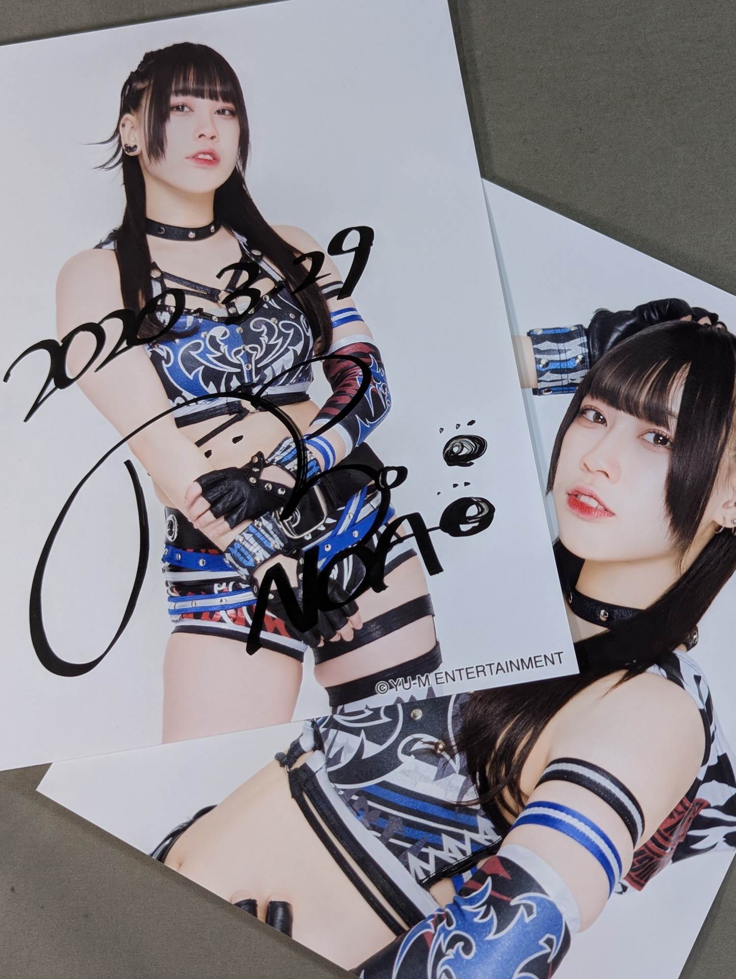 乃蒼ヒカリ 直筆サイン入りポートレート 2枚セット