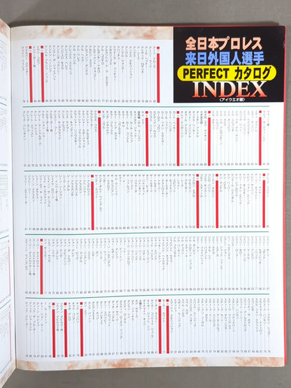 ゴング増刊号 全日本プロレス 来日外国人選手 PERFECTカタログ