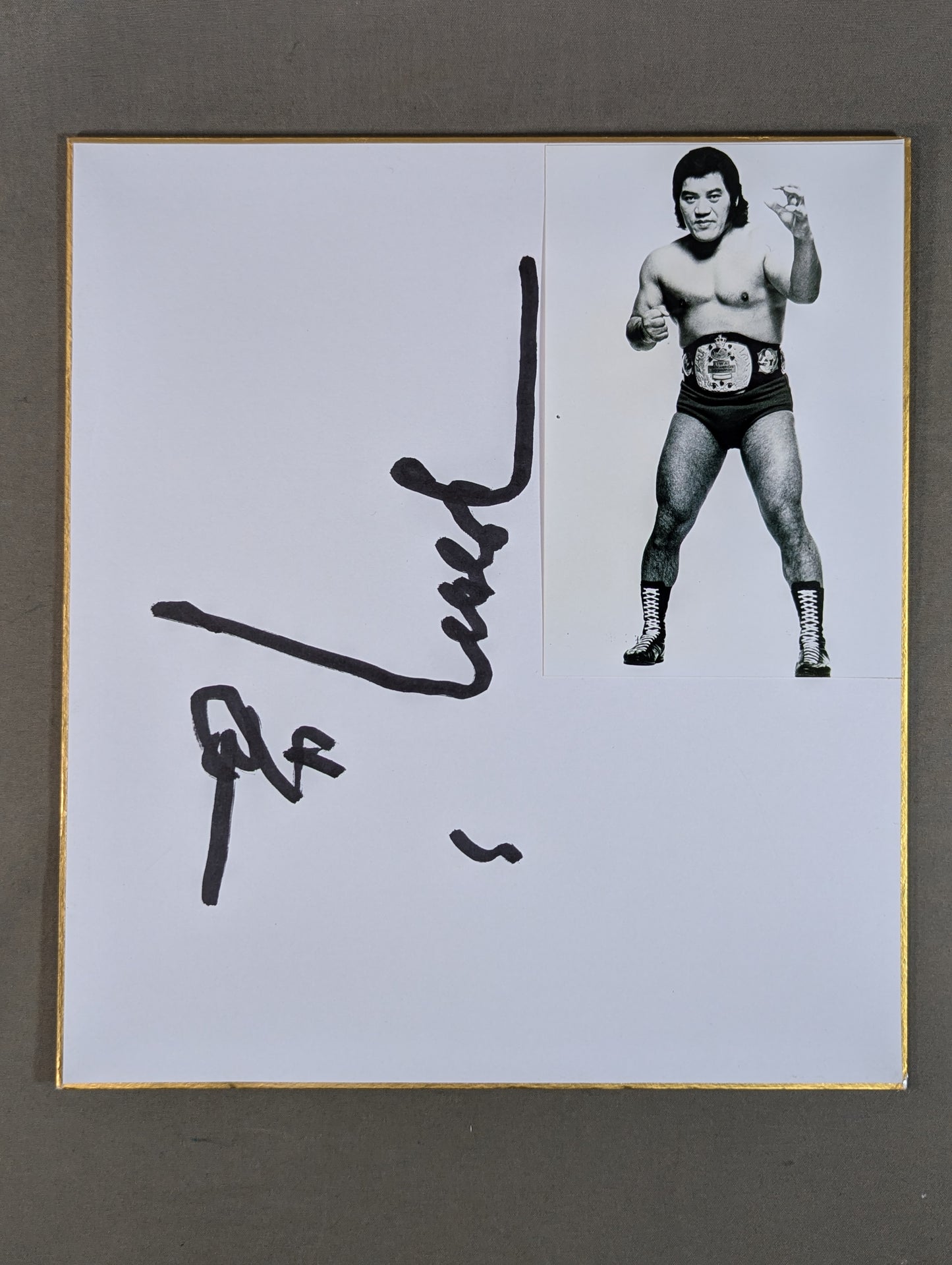 ストロング小林(白黒ブロマイド貼付)