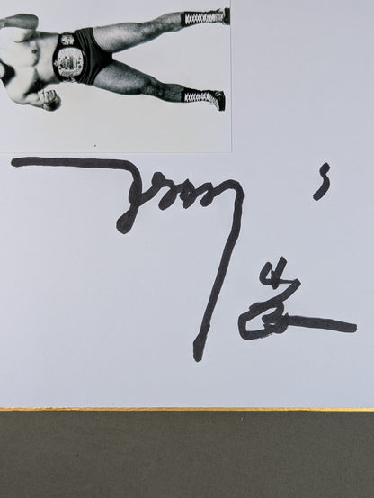 ストロング小林(白黒ブロマイド貼付)