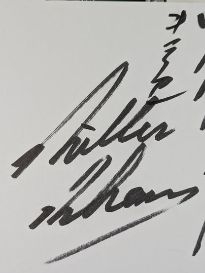 キラー・カーン＆藤原喜明(白黒ブロマイド貼付)