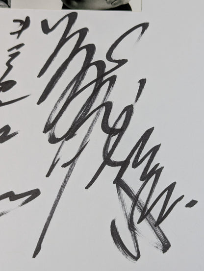 キラー・カーン＆藤原喜明(白黒ブロマイド貼付)