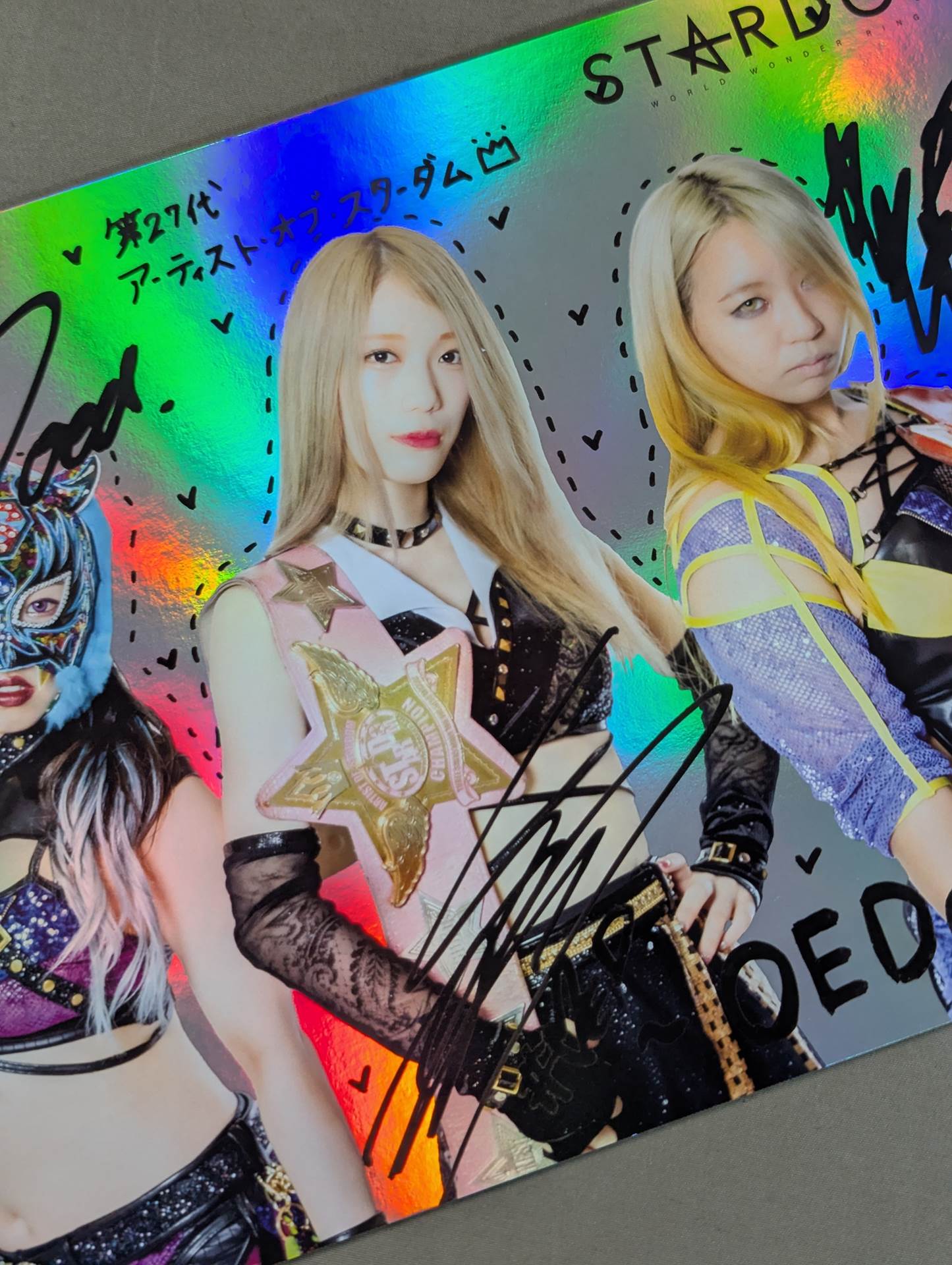 スターライト・キッド＆渡辺桃＆鹿島沙希 キラポートレート(A-1)