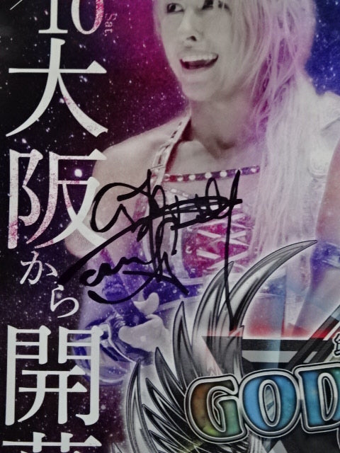 【Giulia & Mayu Iwatani 】 2 hand signed autographs ] 10th GODDESS OF STARDOM ~Tag League Battle~