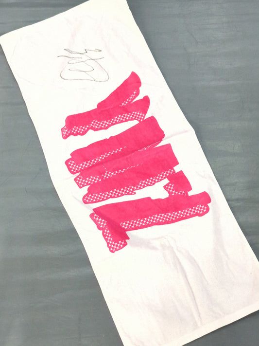 【Kaori Yoneyama  hand signed autograph 】YMZ Face Towel
