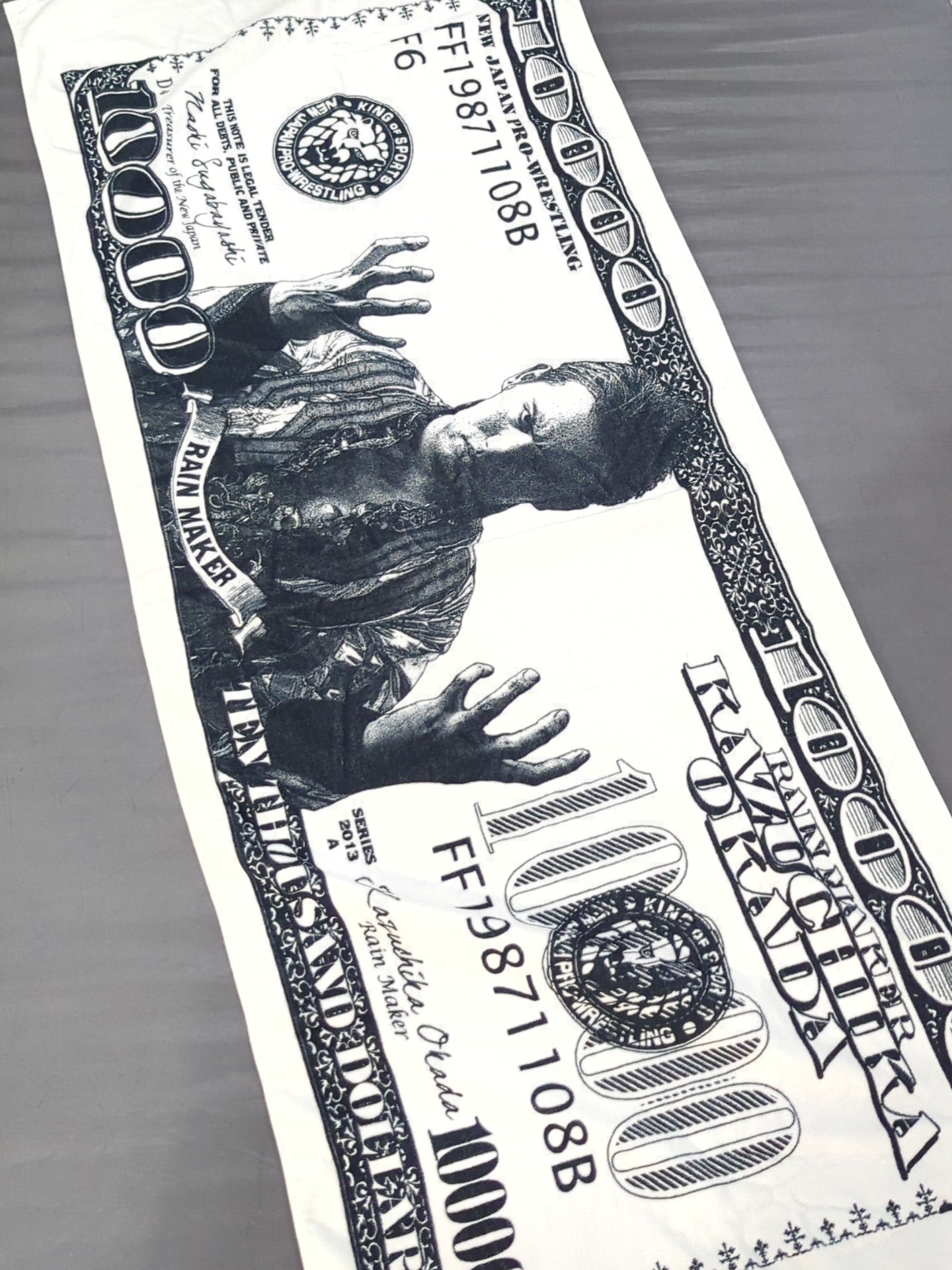 Kazuchika Okada  "2nd Rainmaker Dollar" Bath Towel