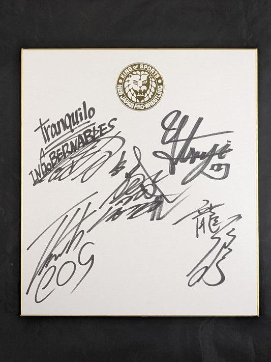 ★ ★ LOS INGOBERNABLES de JAPON 5 fighters  (Lion Mark Shikishi ( Autograph board ) )
