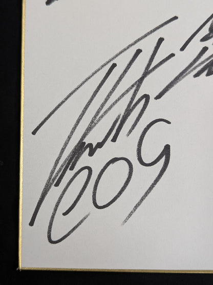 ★ ★ LOS INGOBERNABLES de JAPON 5 fighters  (Lion Mark Shikishi ( Autograph board ) )