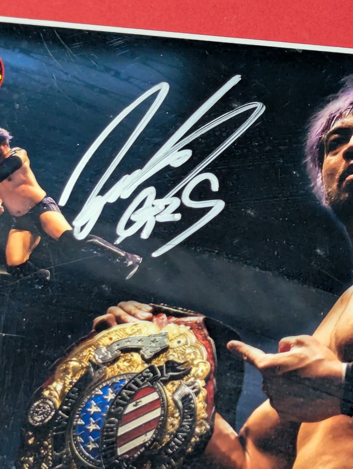 ★IWGP・US★ KENTA New Japan Pro Wrestling Hand signed autograph photo frame