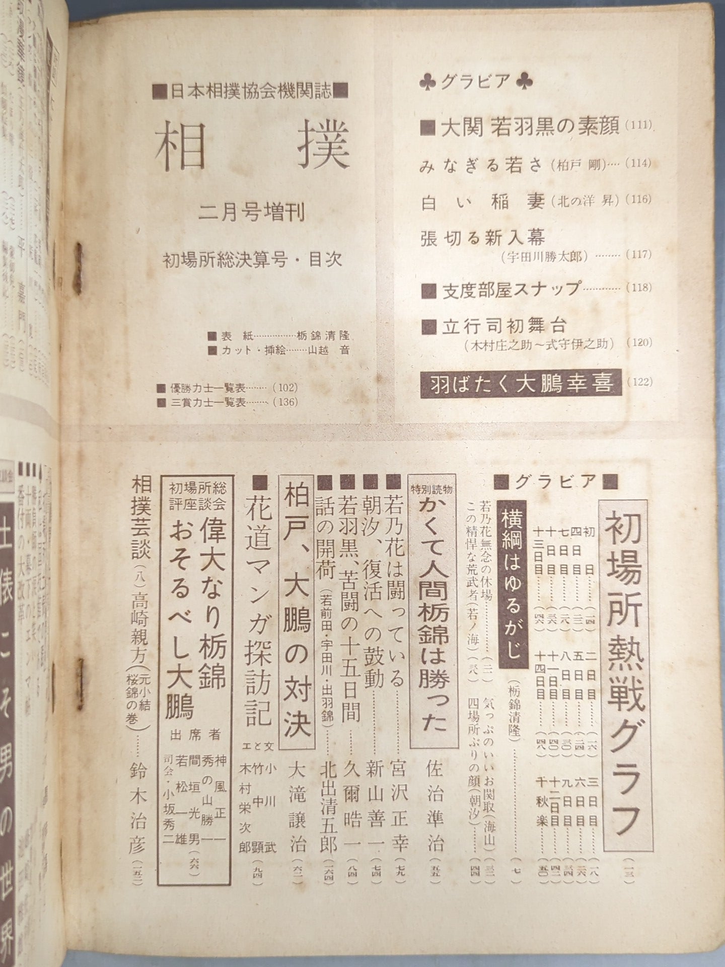 Sumo February 1960 issue supplement