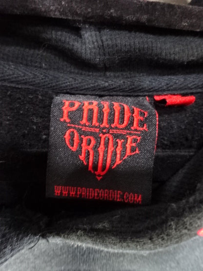 PRIDE OR DIE Pullover Hoodie  (1) (Black)