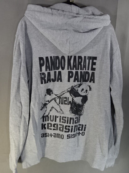 New Nemuro Pro Wrestling Zip Hoodie  (1) (Grey)