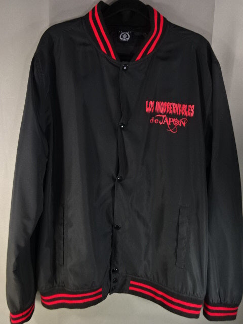 L.I.J. Lightweight Stadium zip-up jacket (2)(Black×Red)