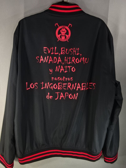 L.I.J. Lightweight Stadium zip-up jacket (2)(Black×Red)