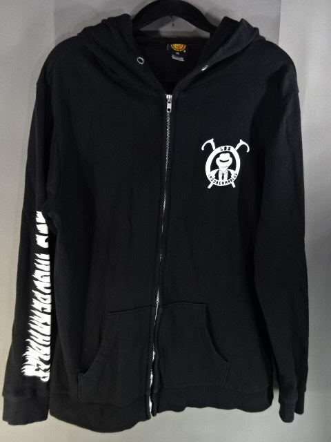 Tetsuya Naito Zip hoodie  (Reprint Edition / Black× White)