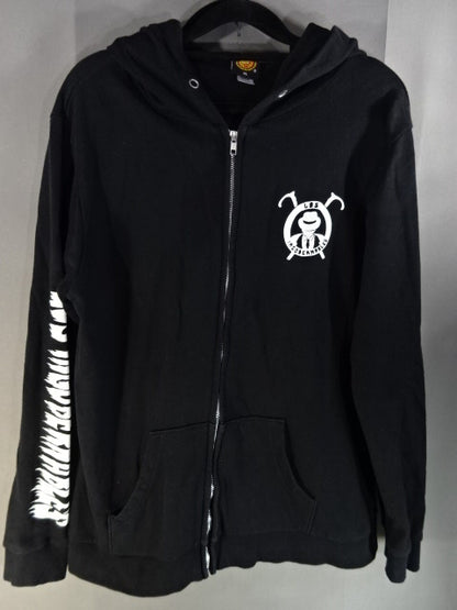 Tetsuya Naito Zip hoodie  (Reprint Edition / Black× White)